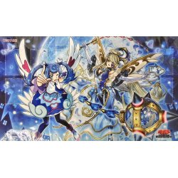 画像1: プレイマット『ブルーエンジェル&トリックスターノーブルエンジェル(遊戯王の日)』【-】{-}《プレイマット》